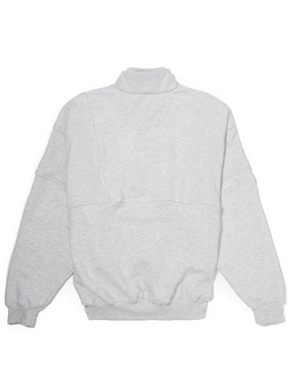 Joah Brown Retro Half Zip in Pearl Gray | Sweatshirt | O/S - Picture 7 of 14